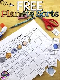 Three Free Planets Sorts Such A Fun Planets Activity For Your Solar System Unit Solar System Unit Solar System Activities Planets Activities