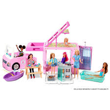 barbie 3 in 1 dreamcamper vehicle and accessories mattel barbie camper playset barbie dolls