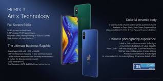 Xiaomi Mi Mix 3 Le Flagship A Slider Est Officialise Xiaomi Colorful Ceramics Phone