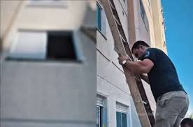 Menino encontrado ‘preso’ em apartamento pediu ajuda pela janela, diz TV; criança está na UTI