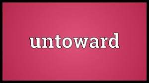 Untoward Meaning Youtube