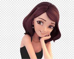 Check spelling or type a new query. Sticker Online Chat Digital Art Drawing Cute Cartoon Characters Cartoon Character 3d Computer Graphics Black Hair Png Pngwing