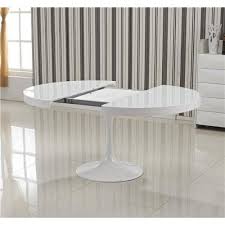 table de repas design au meilleur prix table ronde extensible tulipe blanche inside75 table ronde extensible salle a manger table ronde table ronde blanche