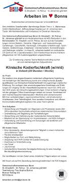 klinische kodierfachkraft w m d gemeinschaftskrankenhaus bonn mydrg de