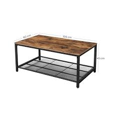 Ending sunday at 3:31pm bst. Underneath Shelf Coffee Table Coffee Table Vasagle By Songmics