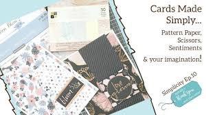 These 13 card making tips and tricks are just the beginning. Card Making Using Pattern Paper And Scissors Simplicity Series Episode No 10 Youtube