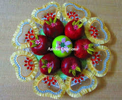 Red And Green Apple Fruit Decoration Sweet Wedding Decoration Basket Decoration Plate Decor