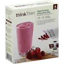 4010638753169281877 / it mixes well with juice which is good if you don't have a blender and it's got a nice big serving of 30g of protein so on the higher end which is ideal if it's your. Thinkthin Smoothie Mix High Protein Strawberry Raspberry Diet Fitness Langenstein S