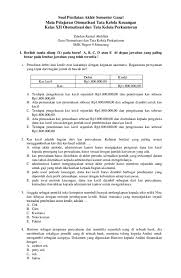 1/3 gaji untuk anak a. Pdf Soal Penilaian Akhir Semester Gasal Mata Pelajaran Otomatisasi Tata Kelola Keuangan Kelas Xii Otomatisasi Dan Tata Kelola Perkantoran Zuhdan Kamal Abdillah Academia Edu