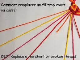 Tutoriel Remplacer Un Fil Trop Court Ou Casse Diy Replace A Too Short Or Broken Thread Youtube Macrame Bracelets Diy