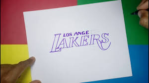 Learn how to draw lakers logo pictures using these outlines or. How To Draw The Official Logo Of The Los Angeles Lakers Youtube