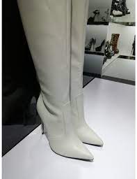 Find great deals on womens grey knee high boots at kohl's today! Giaro Zira Light Grey Knee Boots Bootilicious Style Shoebidoo Shoes Giaro High Heels