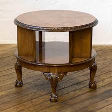 Ths installation of coffee table. Burr Walnut Revolving Bookcase Coffee Table At 1stdibs