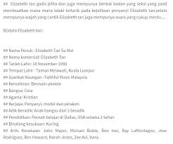 Check spelling or type a new query. Viral Panazzz Elizabeth Tan Pakai Baju Menjolok Mata Ketikabergambar Dengan Nabil Perghhhh Memang Nampak Laa K0rangjangan Pikir N0ty Lak Tauuuu Cerita Terhebat
