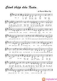 Canh Thiệp đầu Xuan Tac Giả Le Dinh Minh Kỳ Sheet Bai Hat Sheet Music Minh