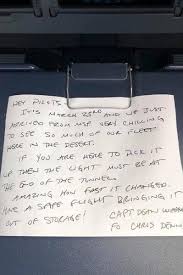 Riesenauswahl an produkten für zuhause. The Chilling Pandemic Note Delta Airlines Pilot Left In Plane That Was Parked For 435 Days