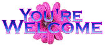 Youre Welcome Glitter Graphic Gif 534 236 Welcome Gif Welcome You Re Welcome Gif