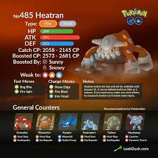 Heatran is a legendary fire & steel pokémon. Heatran Hitran Rejd Boss V Pokemon Go Polnyj Gajd