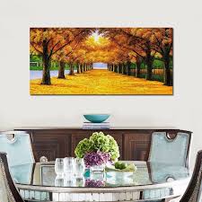 When deciding between bedroom paint colors, it can be difficult to envision exactly how the color scheme will work with the lighting, furniture, and overall decor in the room. Newbility Classic European Landscape Paintings For Living Room Bed Room Wall Art Pitures Home Decor Forest Posters Trees Prints Room Wall Art Bedroom Wall Art Canvas Wall Art