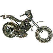 Folk Art Steampunk Motorcycle Sculpture 1stdibs Com Motorcycle Sculpture Steampunk Motorcycle Antique Sculpture