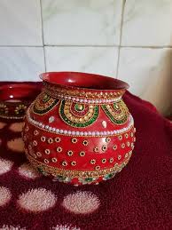 Check out our decoration pot selection for the very best in unique or custom, handmade pieces from our shops. 100 Mutka And Pots Ideas In 2020 Kalash Decoration Pot Designs Diwali Decorations