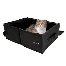 Sharlovy Travel Litter Box For Cats Cat Litter Box With Lid Collapsible And Portable Great For Cats Kittens Foldable Waterp Cat Litter Box Cat Bed Cat Litter