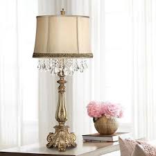 Dubois Console Table Lamp With Wave Trim 9v265 Lamps Plus Console Table Lamp Tall Table Lamps Table Lamp