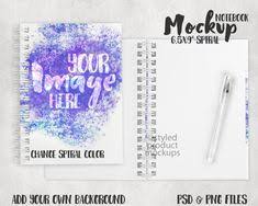 Download Dye Sublimation 6 5 X 9 Inch Wire O Spiral Notebook Mockup Etsy Note Pad Design Spiral Notebook Notebook