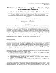 Students can complete this assignment through the authorized user process in their payment portal account. Pdf Hybrid Hierarchical Architecture For Integration And Interoperability Of A One Stop E Government Portal