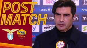 Lazio cruise past city rivals roma. Lazio Roma Post Match Paulo Fonseca Youtube