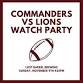 Commanders VS Lions Watch Party event image