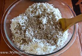 Zeereh Polow Persian Rice With Cumin Seeds Persian Rice Persian Cuisine Food