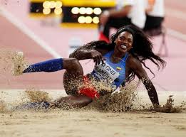 La atleta caterine ibargüen, plata en londres 2012 y oro en rio 2016 en el triple salto. Caterine Ibarguen Logra Bronce En Salto Triple En Doha 2019