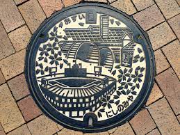 nishinomiya hyogo manhole cover 兵庫県西宮市のマンホール japan street art japan art