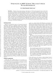 Looking for indah water login? Pdf Unraveling Of Bot Scheme Malaysia S Indah Water Konsortium