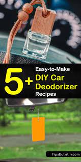 You can make a homemade baking soda air freshener. 5 Easy To Make Car Deodorizer Recipes