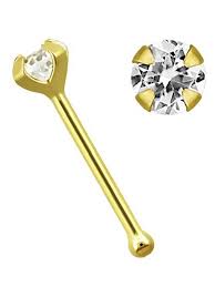 Low prices and quantity discounts. Adelia S Nasenpiercing Nasenpiercing Nasenstecker Nose Bone 14kt Gold Mit Zirkonia Stopper Online Kaufen Otto