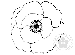 A huge hello and welcome to all of the paper flower newbies out there! Coloring Page Poppy Flower Creative Art