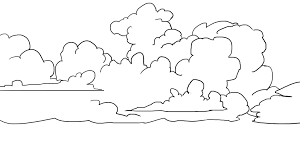 Coloriage et illustration d'une licorne et des nuages. Comment Dessiner Un Nuage Realiste Dessindigo