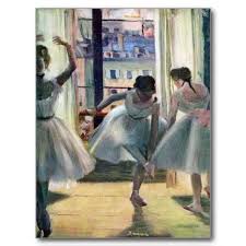 The dancers are stuck at home, but they are finding ways to train (picture: Edgar Degas Three Dancers In A Practice Room Postcard Zazzle Com In 2021 Edgar Degas Art Appreciation Artist