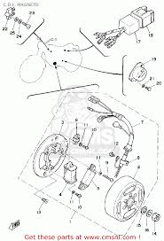 This is the diagram of a china replica cdi (capacitive discharge ignition) of yamaha dt125 2 stroke machine. Yamaha Dt125 1980 A Usa C D I Magneto Buy Original C D I Magneto Spares Online