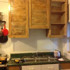 How high should you hang your upper kitchen cabinets. Diy Kitchen Making New Cabinets From Pallet Wood Dawn Kinney Martin