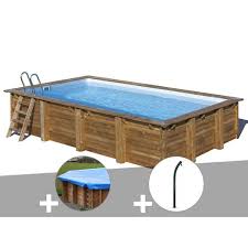 Kit Piscine Bois Sunbay Evora 6 00 X 4 00 X 1 33 M Bache Hiver Douche Achat Vente Piscine Kit Piscine Bois Sunbay Evora Cdiscount