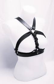 BDSM Breast Binder, Bondage Harness, Rope and Leather Breast Binder,  Available in Black or Dark Red Leather Breast Binder. Breast Bondage - Etsy