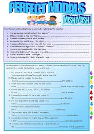 Complete The Second Sentence So That It Has A Similar Meaning To The First Sentence You Must Perfect Modal Mish Mash Worksheet Free Esl Printable Worksheets Made By Teachers Sentence Beginnings Teaching Jobs Mish Mash
