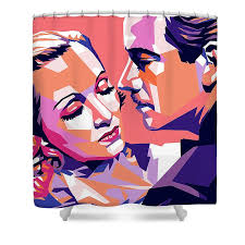 Marlene Dietrich and Melvyn Douglas Art Print by Retro Movie Posters