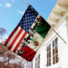 Tulum mexico mexico city states of mexico flag of mexico chihuahua mexico maya mexican flags mexican crafts mexican art. Mexican American Flag Lha758f Eviral Store