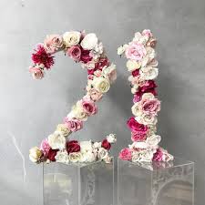 21st Birthday Flowers And Balloons Floral Numbers Flower Numbers Silk Flowers Giant Flower Letters Giant Flower Numbers Floral 21st Party Decorations 21st Bday Ideas 21st Birthday Pictures