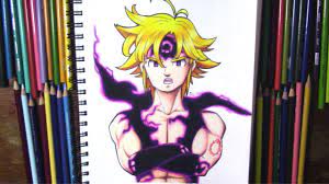 Meliodas 'dragon's sin of wrath' : Drawing Meliodas Demon Form Seven Deadly Sins Youtube