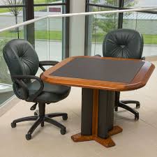 This High End Meeting Table Makes The Perfect Small Conference Room Or Executive Office Meeting Table It Is A Great Solid Wood Meeting Table Table Room Decor